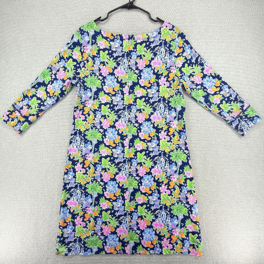Disney Parks Lilly Pulitzer Sophie Dress XL Lilly Loves Disney Mickey Floral - Picture 5 of 12